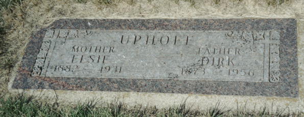 Dirk and Elsie Headstone